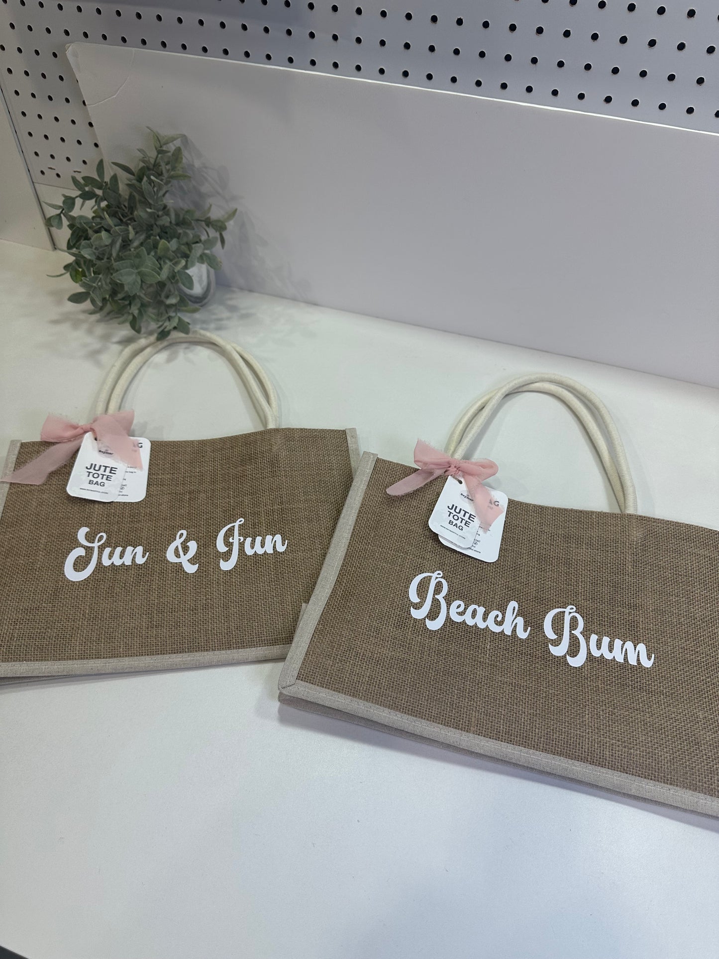 Personalized Jute Beach Bag