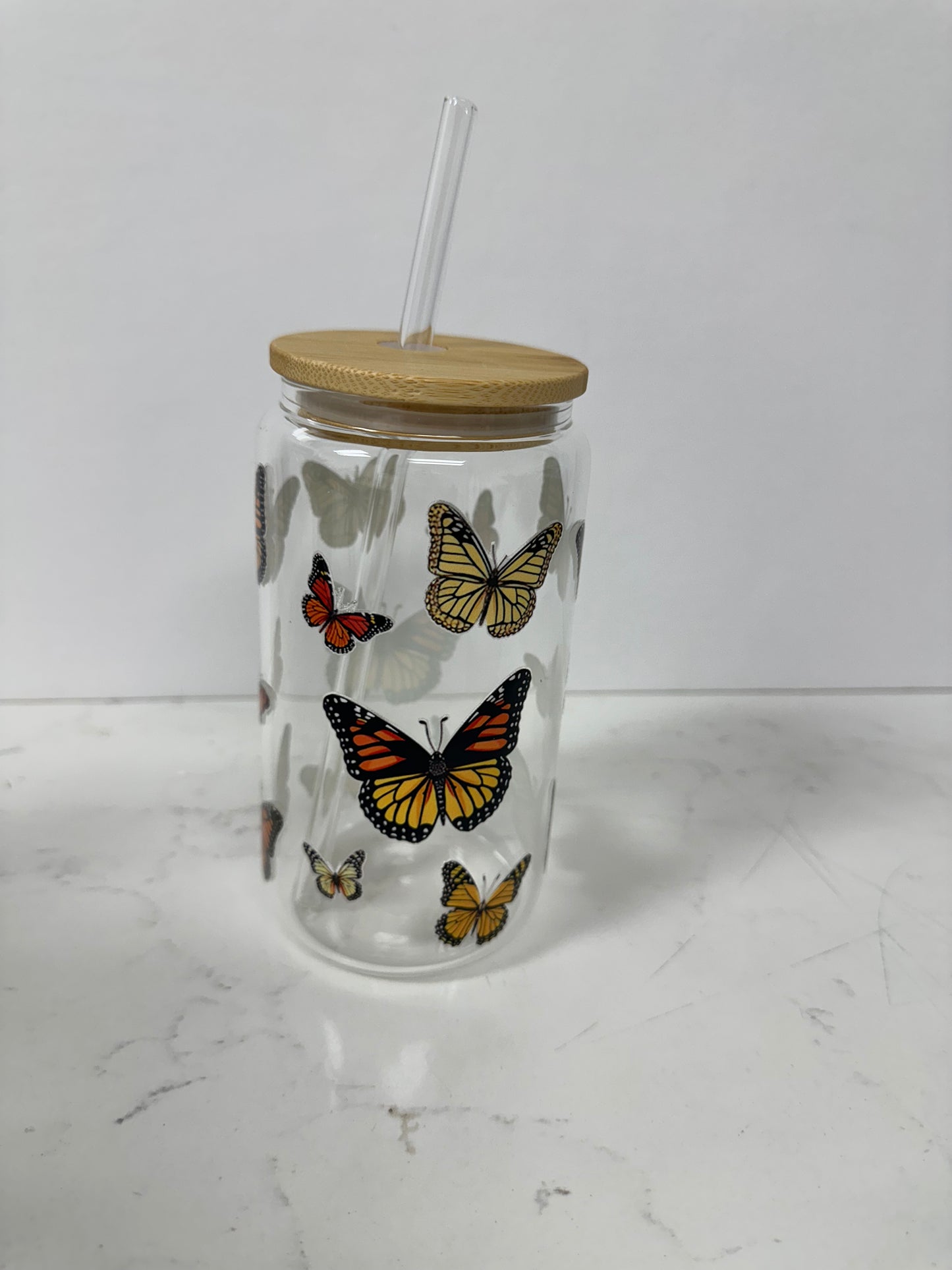 Butterfly Glass Cup Gift Box