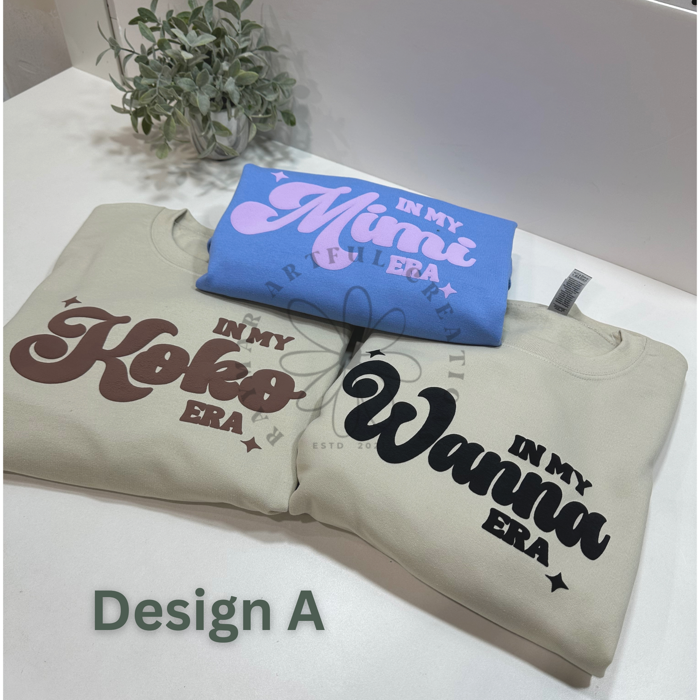 Custom In my Era Sweatshirt– Personalized Puff Print Crewneck