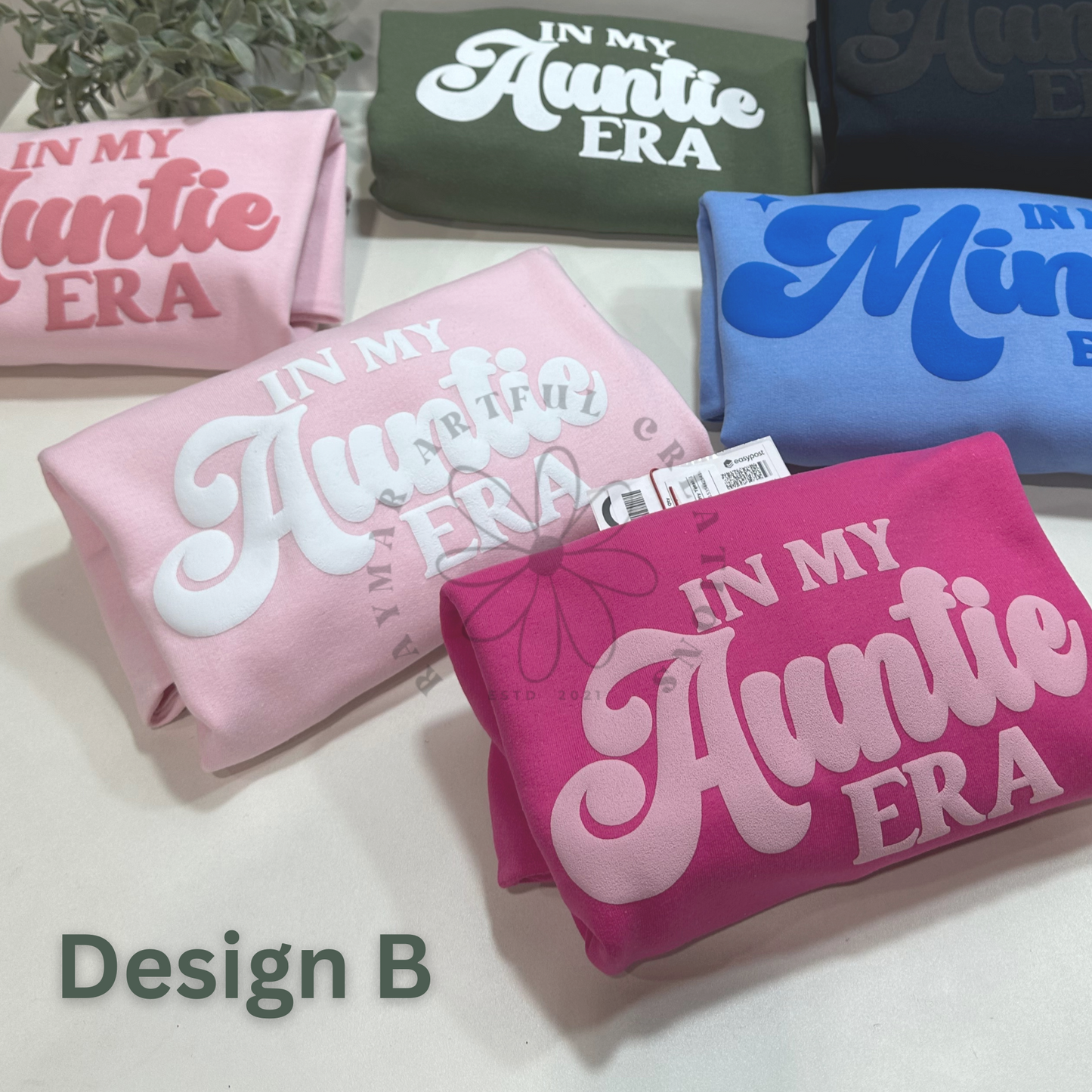 Custom In my Era Sweatshirt– Personalized Puff Print Crewneck