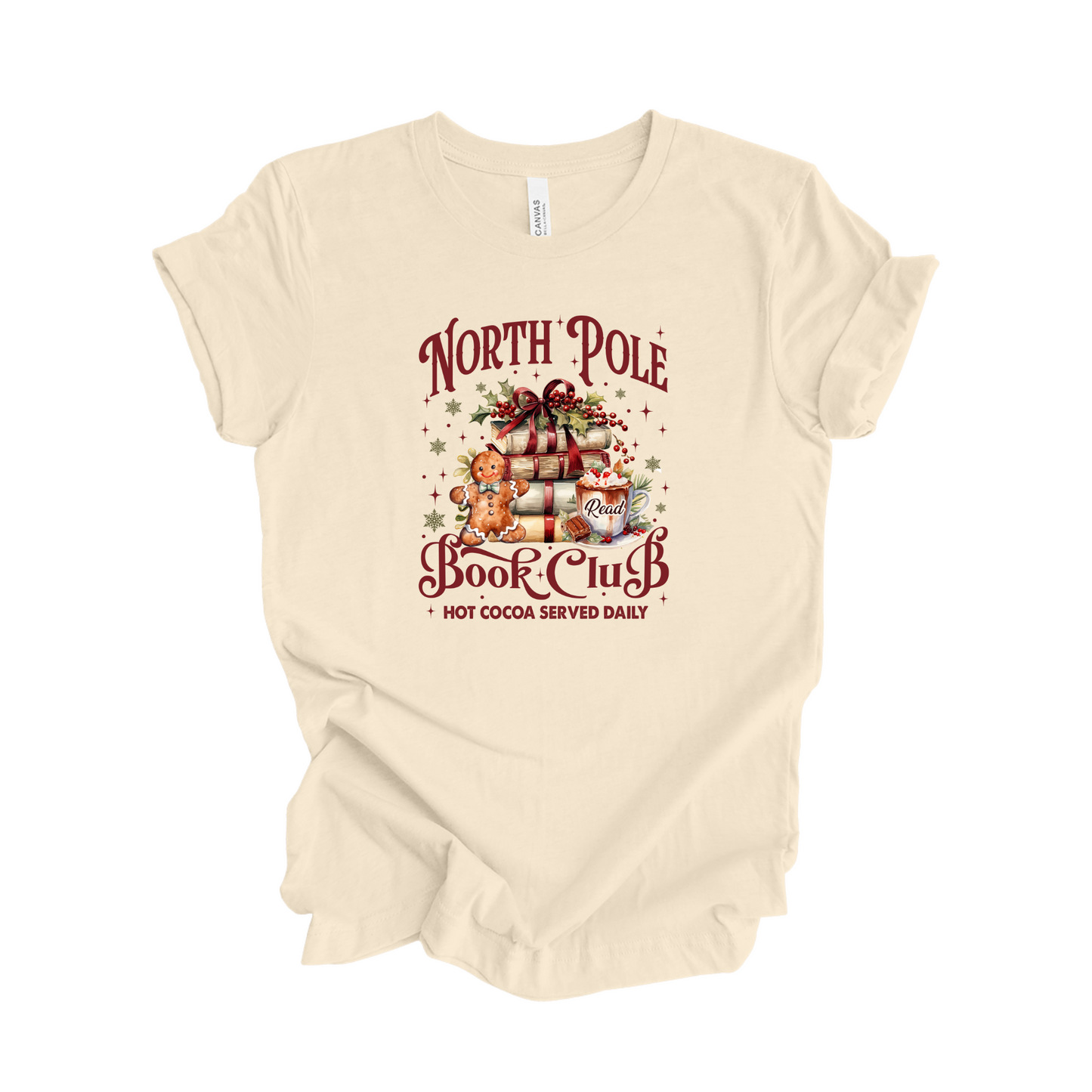 North Pole Book Club Christmas T-shirt