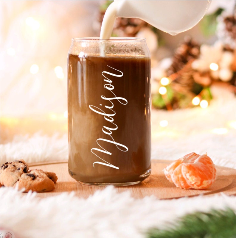 Personalized Glass Tumbler Cup-Gift for Friends