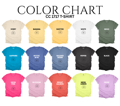 Custom Comfort Colors Tee – Personalized Puff Print Shirt