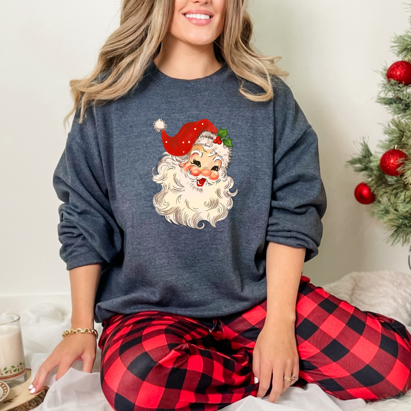 Retro Red Santa Sweatshirt