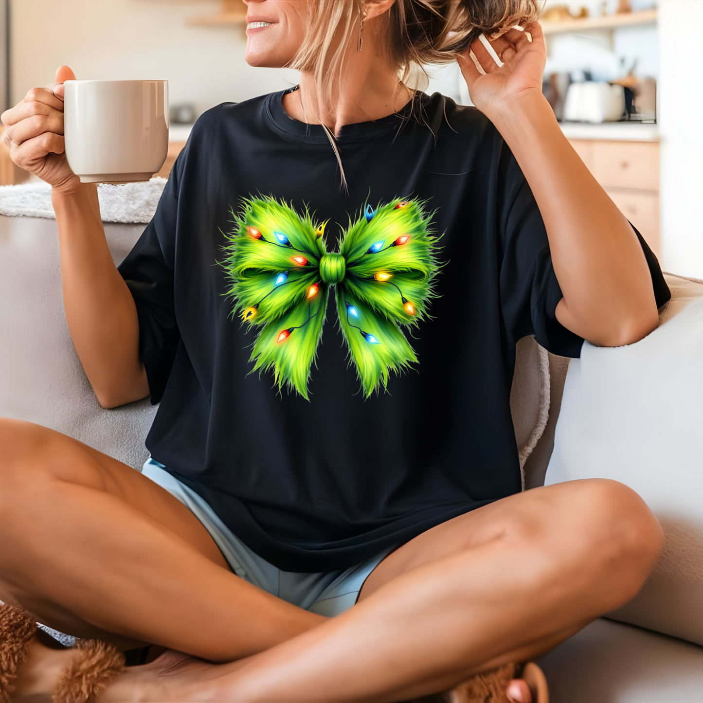 Coquette Grinchy Christmas T-shirt