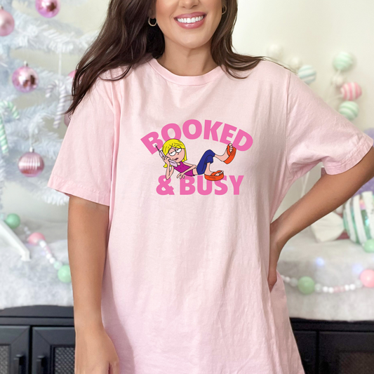 Booked and Busy Lizzie T-shirt