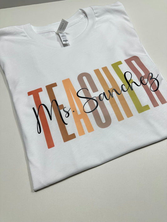 Personalized Teacher Shirt