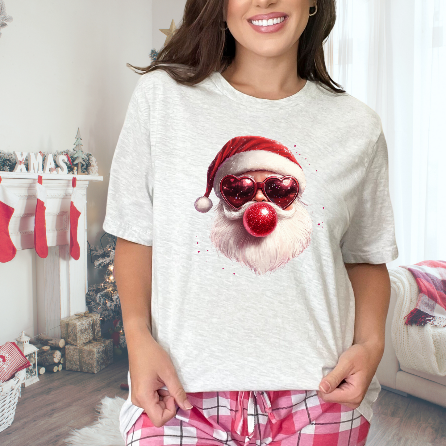 Christmas Santa Bubblegum T-shirt