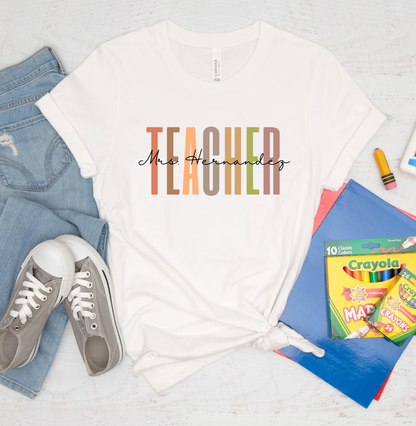 Personalized Teacher Shirt