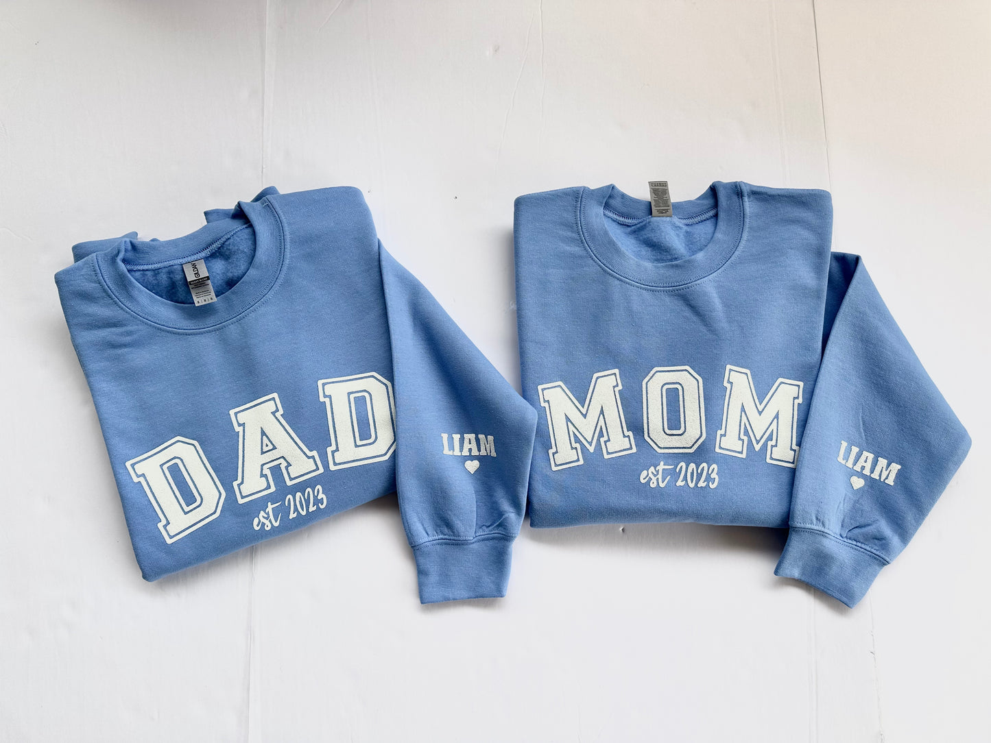 Matching Personalized Family Sweatshirts