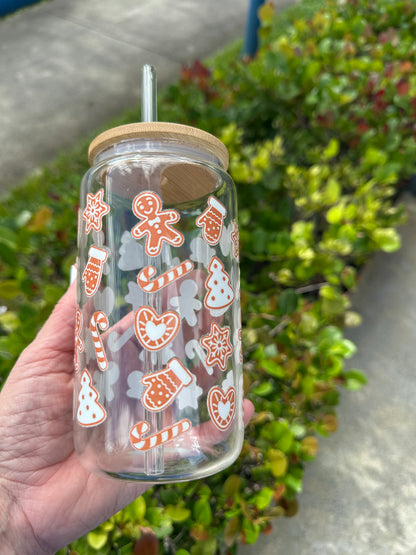 Gingerbread Glass Cup