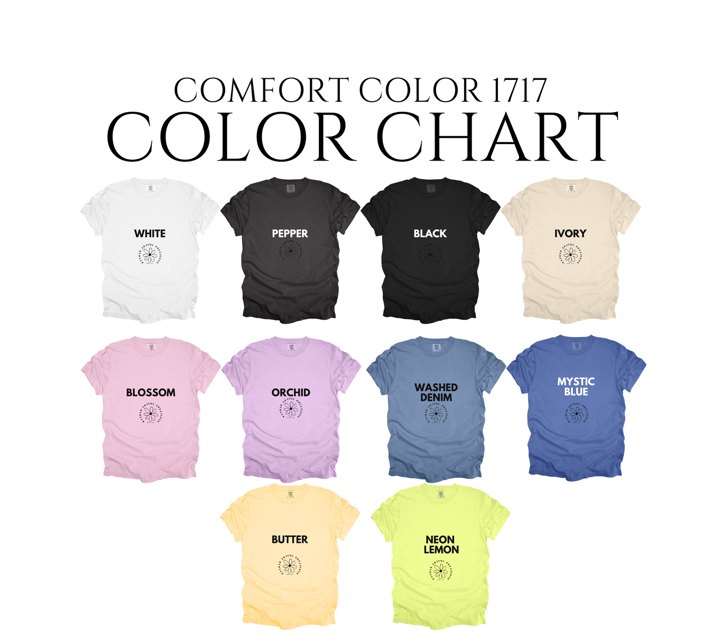 comfort color chart