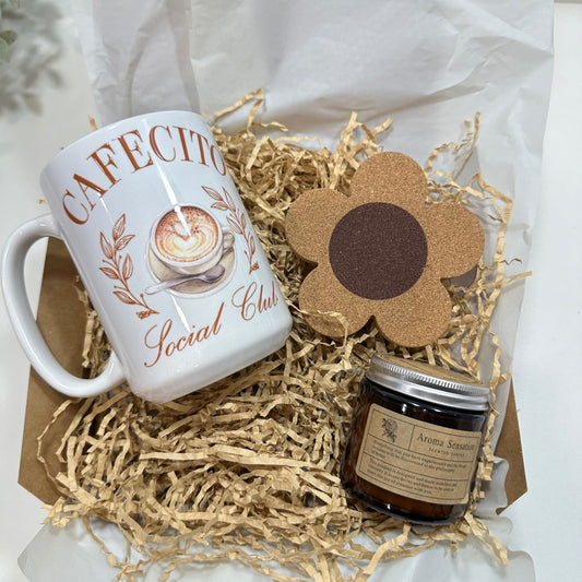 Personalized Cafecito Mug Gift Box Bundle