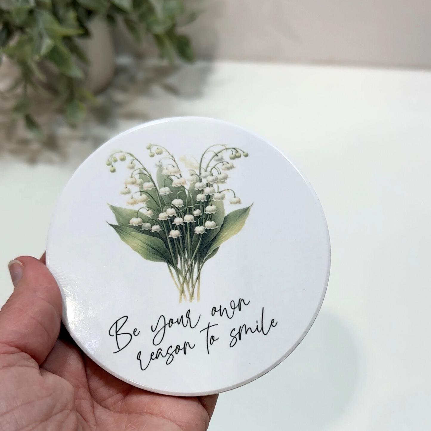 Custom Flower Birth Month Coaster