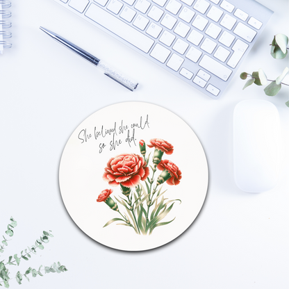 Custom Flower Birth Month Coaster