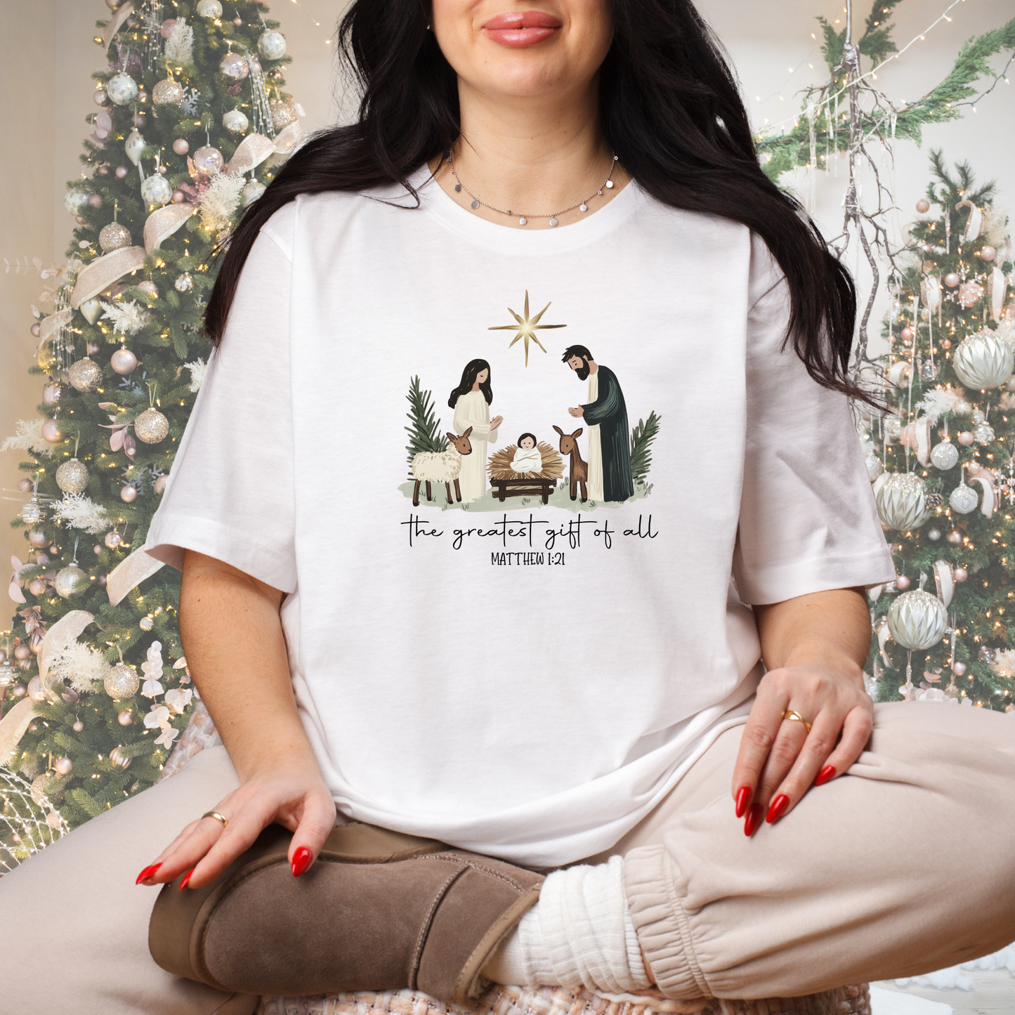 Christmas Manger Nativity T-shirt