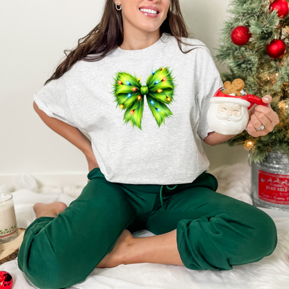 Coquette Grinchy Christmas T-shirt