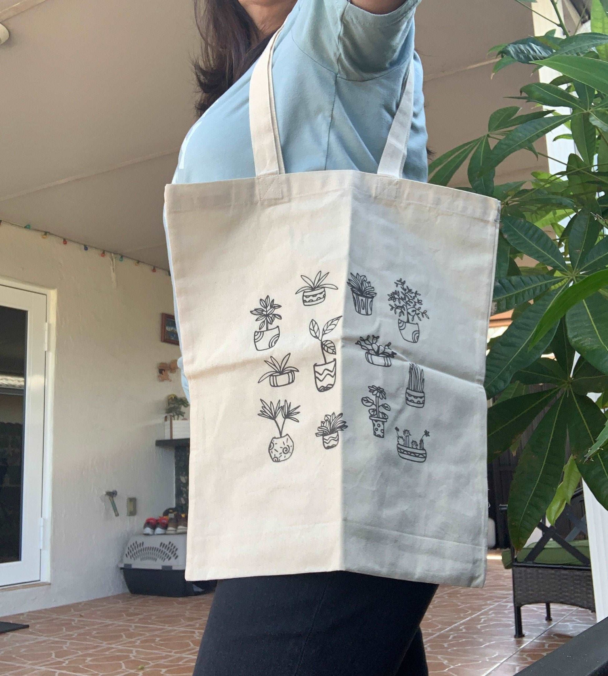 Cactus Doodles Tote Bags