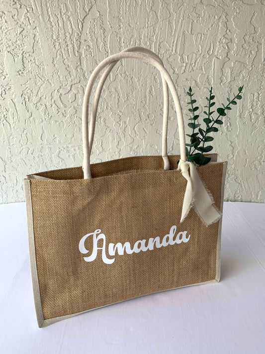 Personalized Beach Tote Bag