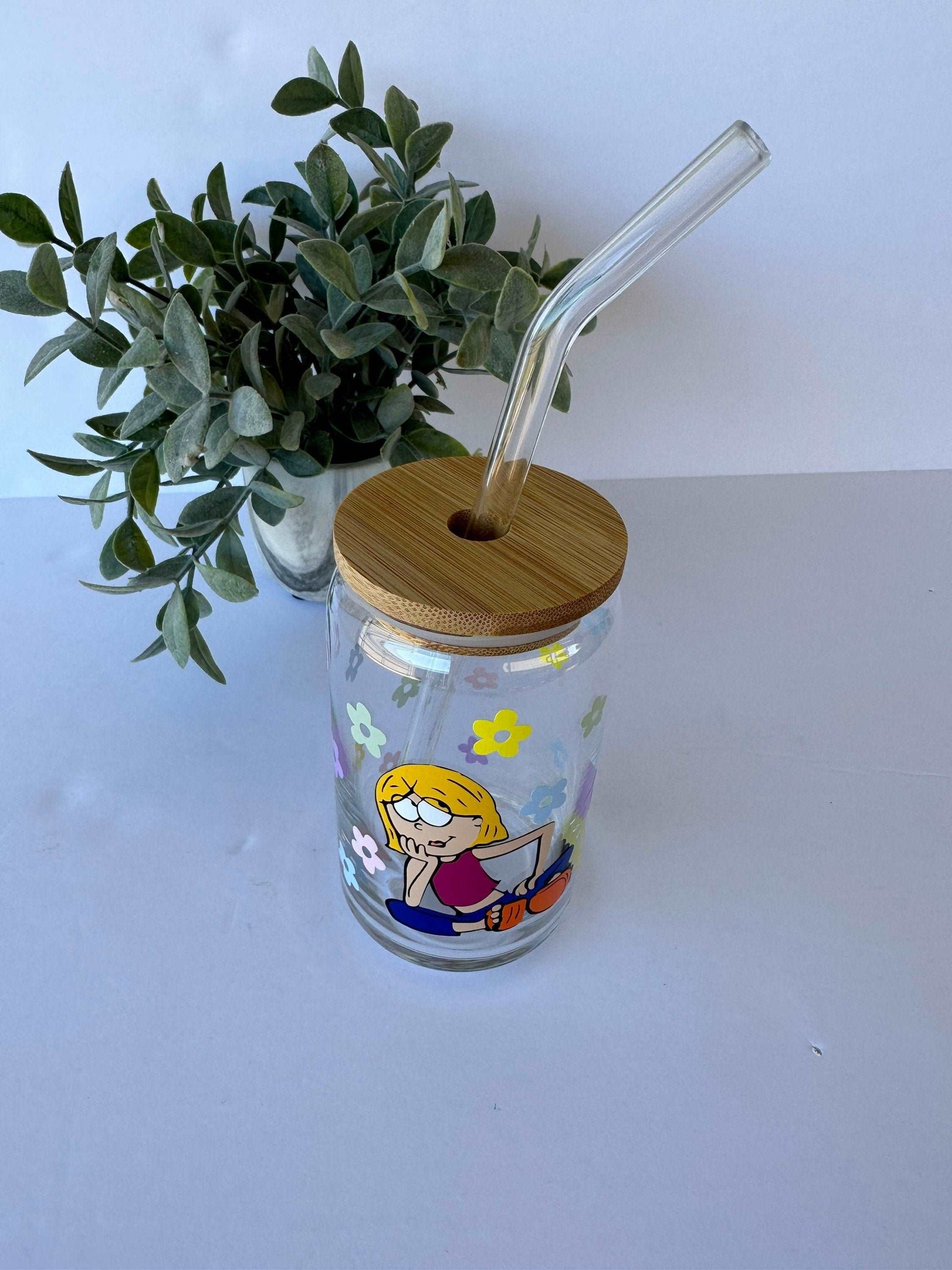 Lizzie McGuire Glass Can Cup