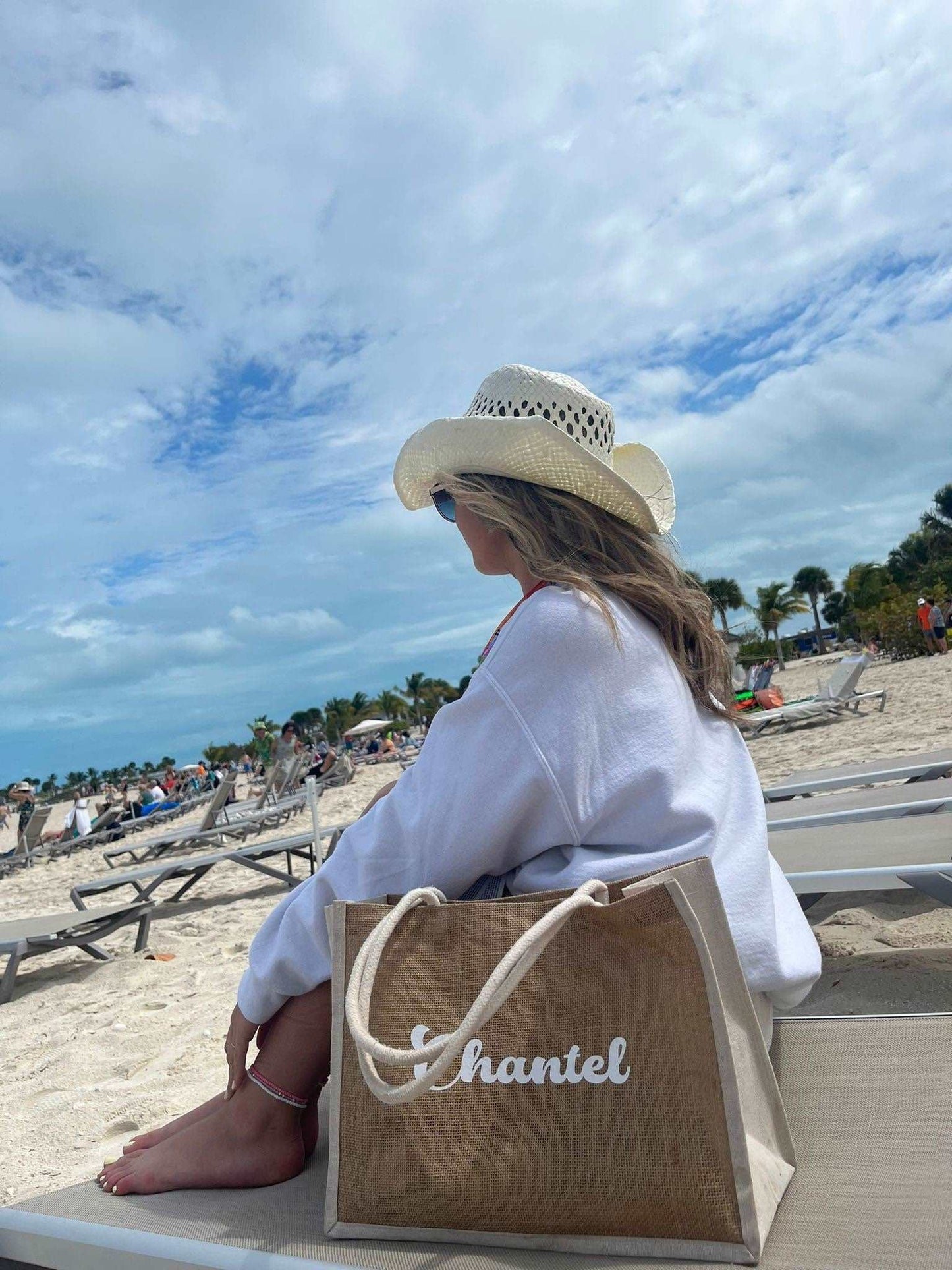 Personalized Beach Tote Bag