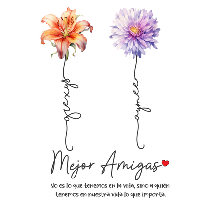 mejores amigas custom tumbler