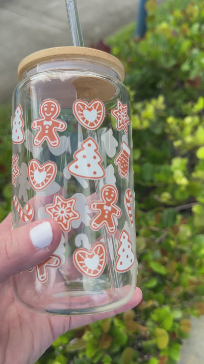 Gingerbread Glass Cup